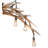 8 - Light Antler/Steel Dimmable Modern Linear Chandelier