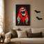 Art mural sur toile, "Screaming crâne mains donnant un doigt du milieu"-764063652