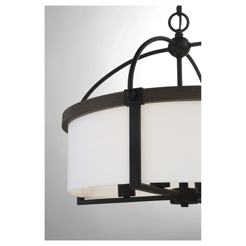 Luminaire suspendu tambour 4 lumières