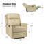 Fauteuil inclinable électrique en cuir véritable Rueda avec port USB intégré-86686364