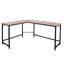 Jazmyne L-Shaped Metal Base Executive Desk