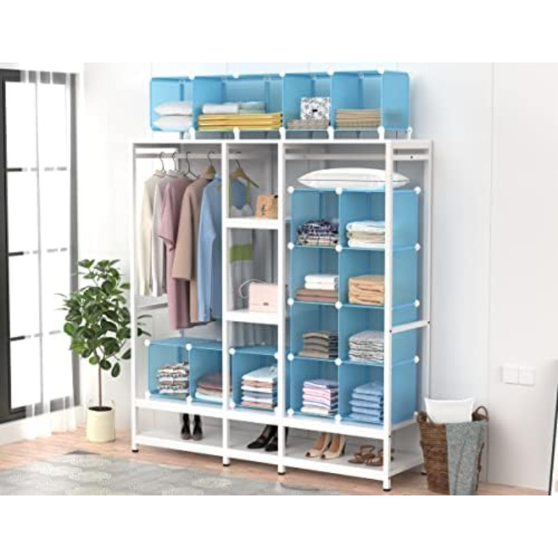 Closet Organizer, 12-Cube Closet Organizers And Storage, Cube Storage Organizer For Kids, Closet, Bedroom, Bathroom, Office, Blue
