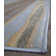Tapis rayé bleu / gris Nolasco