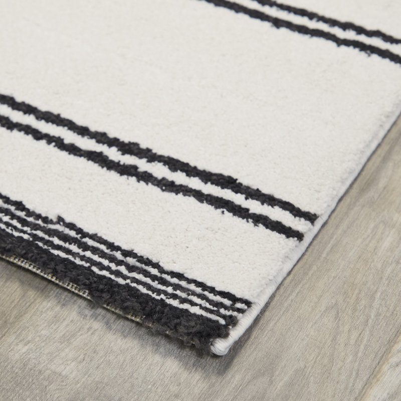 Roika Striped Indoor Rug, Rectangle 5'3" x 7'