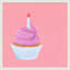 Birthday Cupcake Print by Katy Montica-1658830395-1658830393