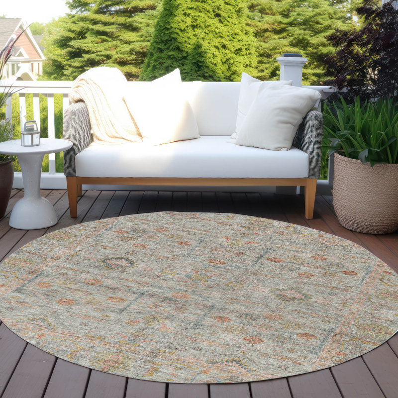 Tapis intérieur / extérieur brun Nora , 2 pi 6 po x 3 pi 10 po