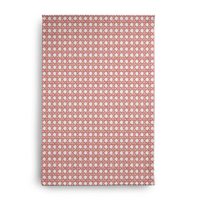 Tapis intérieur / extérieur en chenille tissé à la machine à motif géométrique orange, Rectangle 2 pi x 3 pi