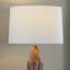 Lampe de table en métal 30 po avec finition en faux marbre Jevgeni - ensemble de 2