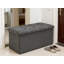 Banc pliant avec repose-pieds avec siège rembourré, repose-pieds multifonctionnel et coffre de rangement pour le salon, la chambre à coucher ou le couloir, pouvant supporter jusqu'à 350 lb