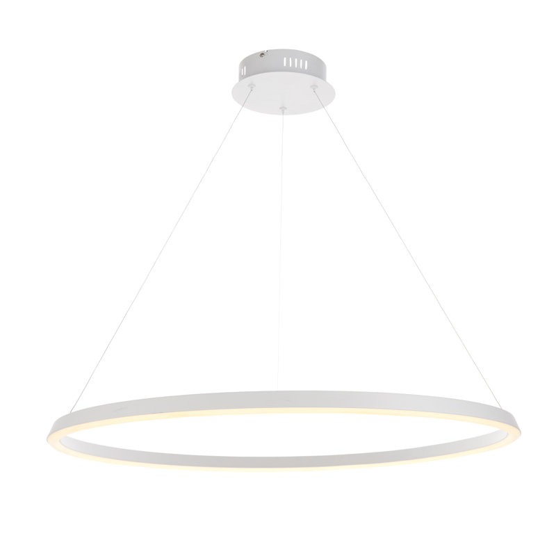 Maryam 1 - Light Geometric LED Pendant, White