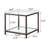 Harway Glass Top End Table