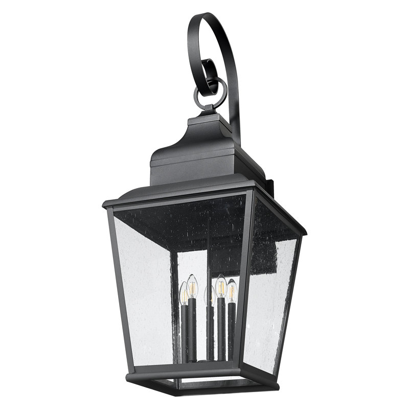 Raphael 46.25 inch Sand Black 5 Light Outdoor Wall Light, 46.25