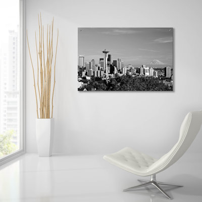 Seattle Cityscape, Washington 02' by Monte Nagler, Acrylic Glass Wall Art