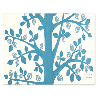 «Blue Tree» par Paule Marrot - reproduction imprimée