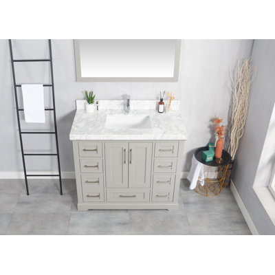 Eser 42'' Single Bathroom Vanity with Top