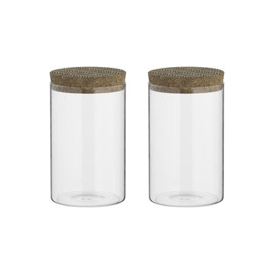 Monochrome 2 Piece Storage Jar Set