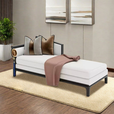 Chaise moderne en bois de coton massif et lin