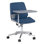 Chaise avec accoudoirs à tablette mobile avec roulettes et bureau rabattable pour les salles de formation, de conférence et de réunion (ensemble de 2)