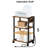 25.2'' H X 16.5'' W Mobile Printer Stand with Charging Station