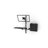 Mount-It Full Motion Wall Mount Workstation with Keyboard Tray and CPU Holder | Fits 32 in. Screens