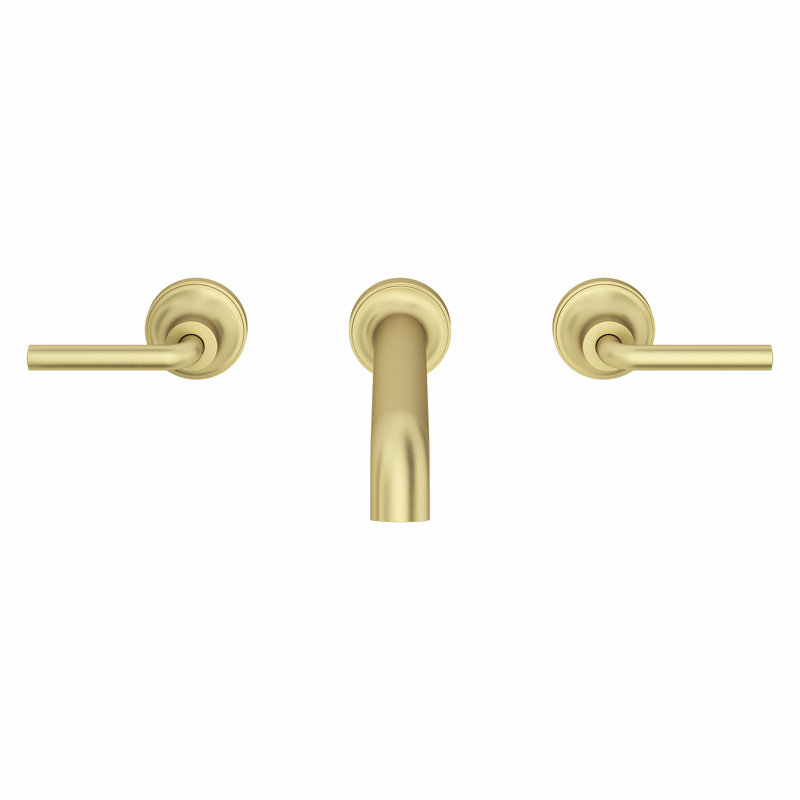 TENET Wall mounted Bathroom Faucet with Drain Assembly, Matte Black