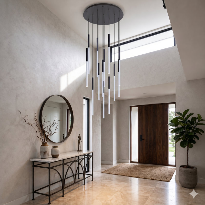 Baileyton 13 - Light Cluster Pendant, Black/White