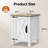 Adaija 18" W Nightstand with Charging, Farmhouse End Table with Barn Door and 3-Level Shelf Storage, Rustic Side Table with AC & USB Power Outlets for Bedroom and Living Room-1751639697