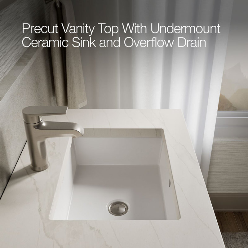 Southerk 30-In Bathroom Vanity Set, White, 24"