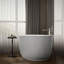 Sunstruck® 60 In. x 34 In. Oval Freestanding Bath with Bask® Heated Surface and Fluted Shroud-1344050538