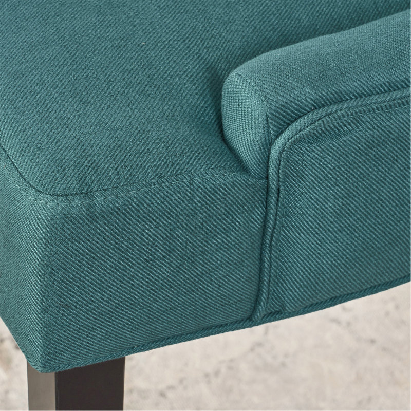 Chaises de salle à manger rembourrées Modern, Bleu sarcelle foncé, 2