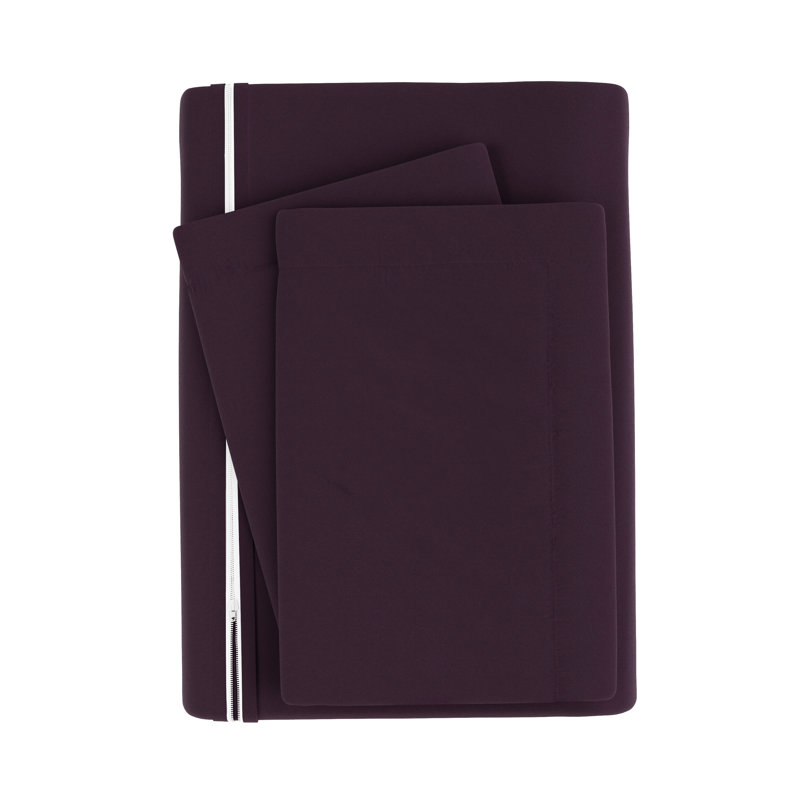 Ultra Soft Purple Microfiber Twin/Twin XL Duvet Cover Set