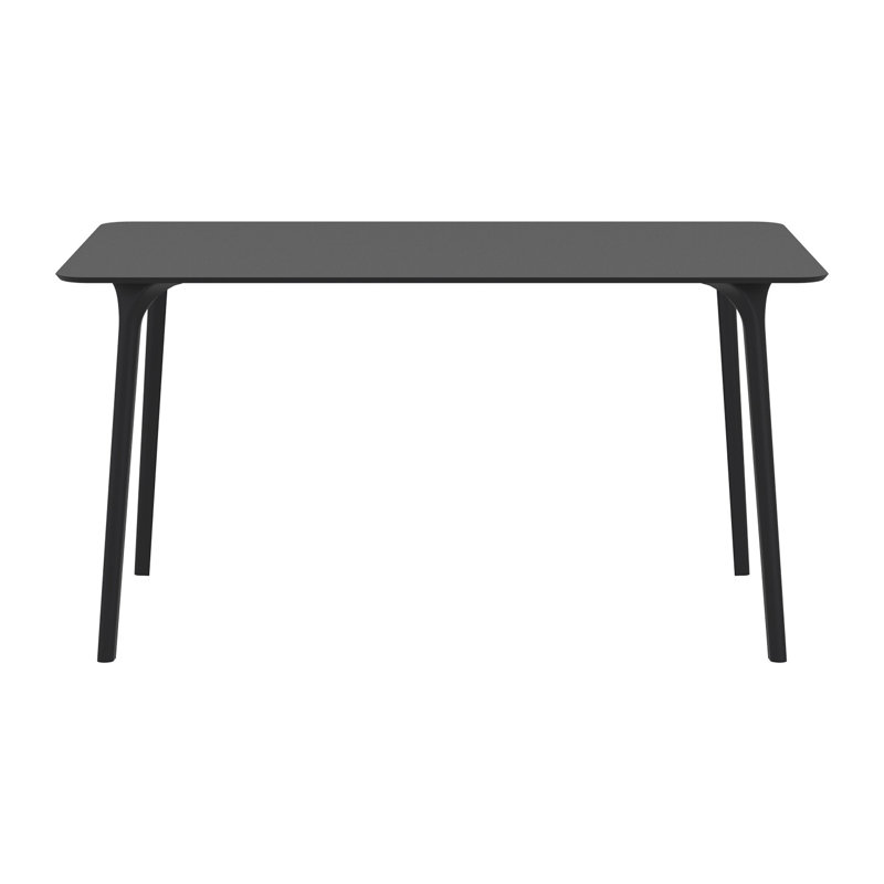 Table de salle à manger Burt, Noir