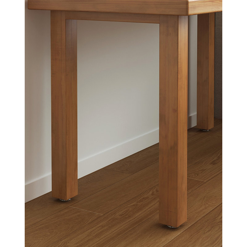 Bureau moderne en bois massif en forme de L, H 29,53 po x l 55,12 po x P 31,5 po