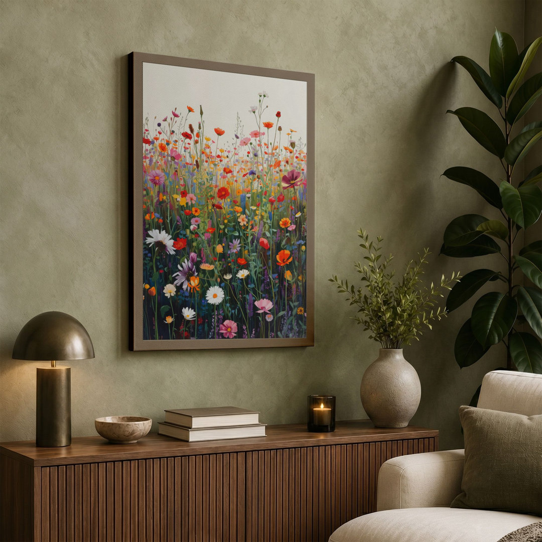 Wildflower Meadow Botanical - Wrapped Canvas