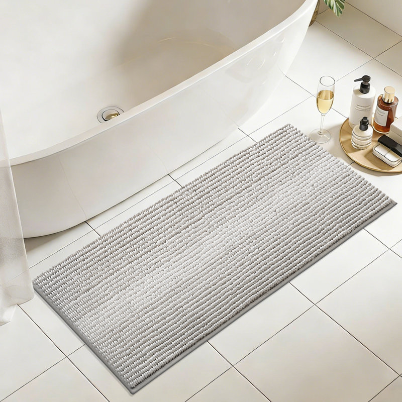 Bathroom Rugs, Extra Soft Absorbent Chenille Bath Rugs, TP Rubber Backing Quick Dry, Machine Washable Bath Mats for Bathroom Floor, Tub and Shower, Home Decor Accessories