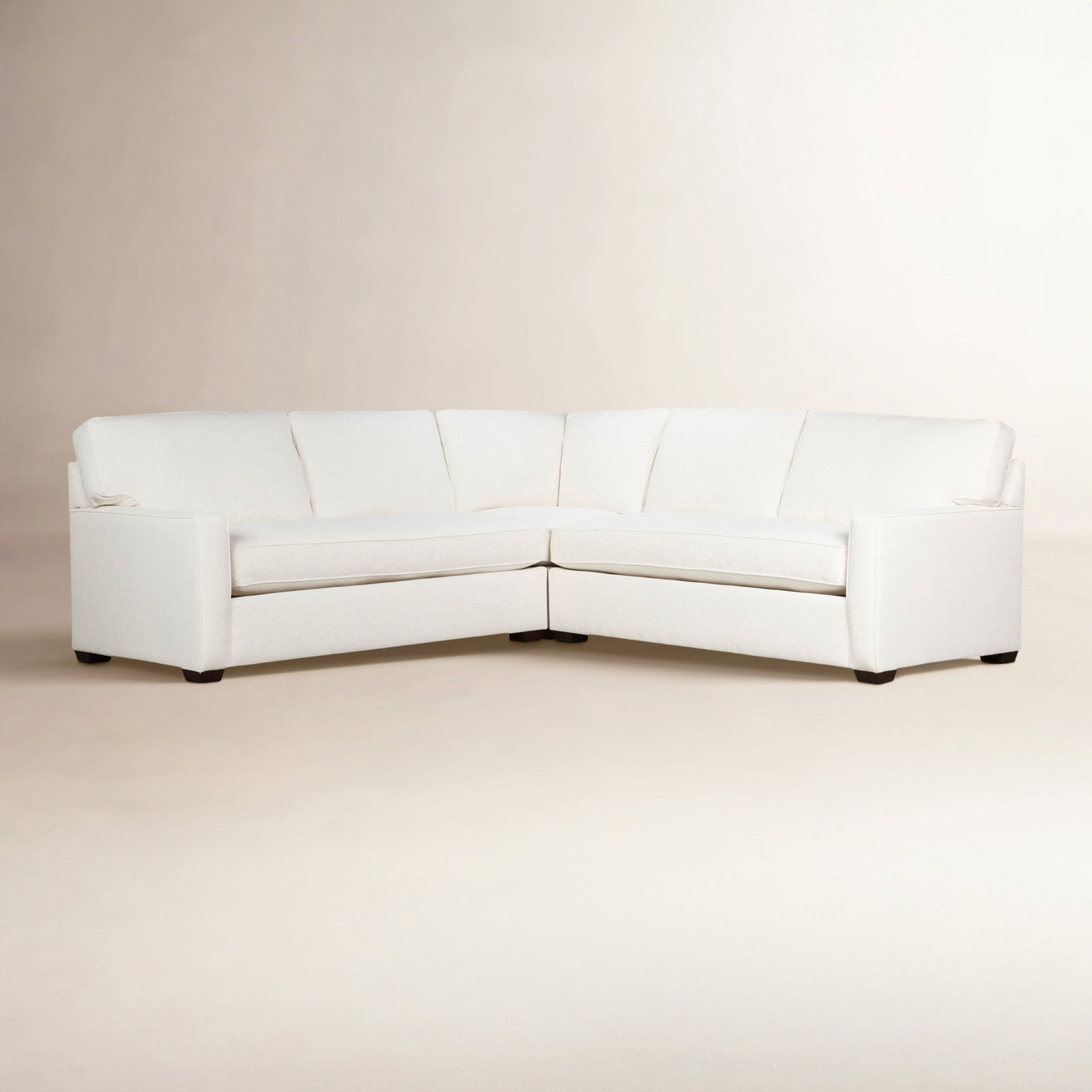 Taylor Upholstered L-Sectional, Nomad Snow Crypton® Chenille
