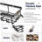 Shower Caddy Adhesive - Silver - 7-Pack Rustproof Stainless Steel Bathroom Organizer, Large Capacity No-Drill Shelves With Soap Dish, Toothbrush Holder & 24 Hooks