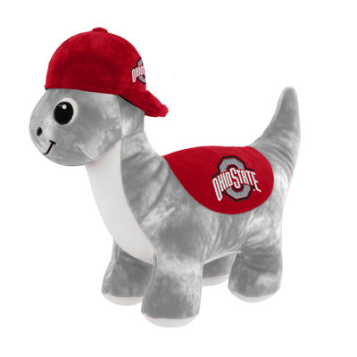 Peluche dinosaure Sporticulture NCAA Ohio State Buckeyes, dino en peluche douce avec logo de l'équipe, peluche mignonne à câliner pour les enfants et les fans