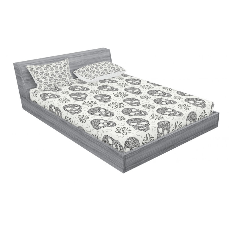 Microfiber Sheet Set, Queen Sheet Set + Fitted Sheet + 2 Pillowcases