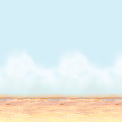 Ciel désertique et toile de fond sable