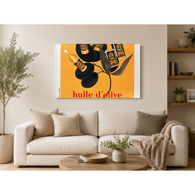Huile d'Olive Puget 1900s - Vintage French Advertising Poster Canvas Wall Art - Canvas Wall Art