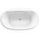 Underscore Oval71-1/2-In X 41-1/2-In Drop-In Bath With Bask Heated Surface