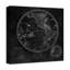« round map black », impression sur toile