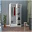 Armoire penderie Memphis avec 4 tablettes de rangement et 1 tiroir-1191101433