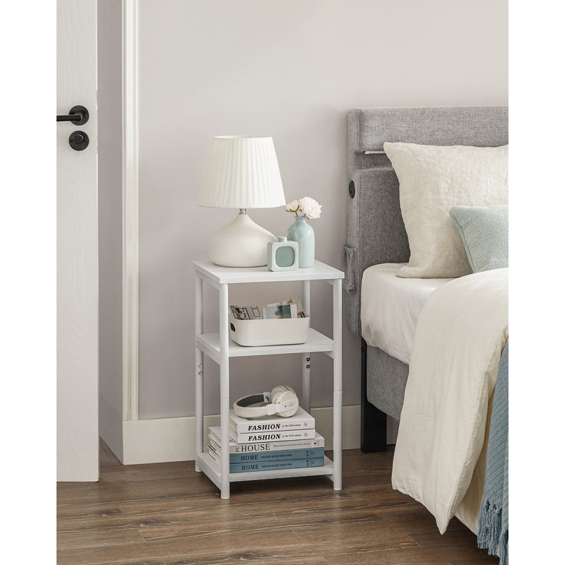 Agustina Bedside Table, White