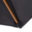 Kinser 2.5m Wood Garden Parasol Sun Shade with Vent 38mm Pole-15973120