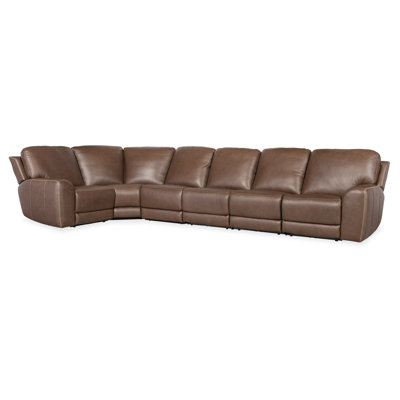 SS 6 Piece Sectional with Power Recline & Power Headrest