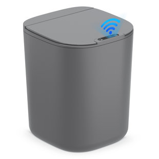 Touchless Bathroom Trash Can With Lids, 4.3 Gallon Bathroom Small Garbage Can Motion Sensor Trash Bin, Waste Basket For Toilet, Living Room,bedroom,office
