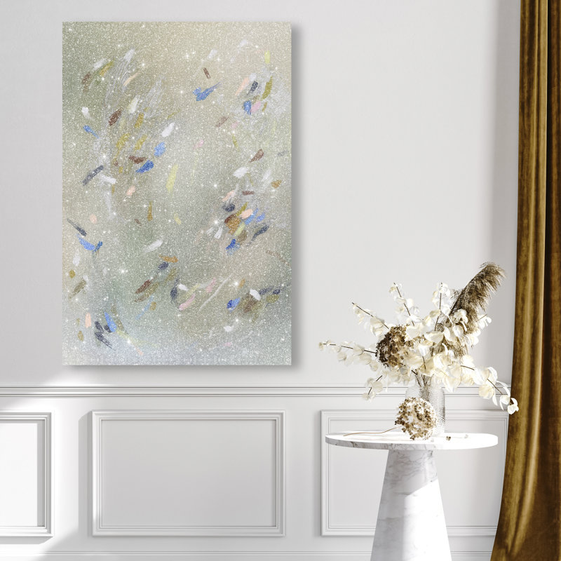 Spontaneous Trace Print by Oliver Gal, 15"H x 10"W, Gallery Wrapped
