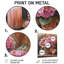 Hortensias dans un panier tissé avec bougie I - reproduction d'art traditionnelle en métal, art mural en métal Hydrangea-984959130